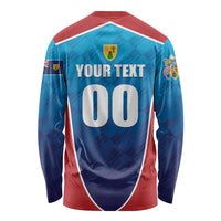 Custom Turks and Caicos Islands Rugby Long Sleeve Shirt TCI Team Come On