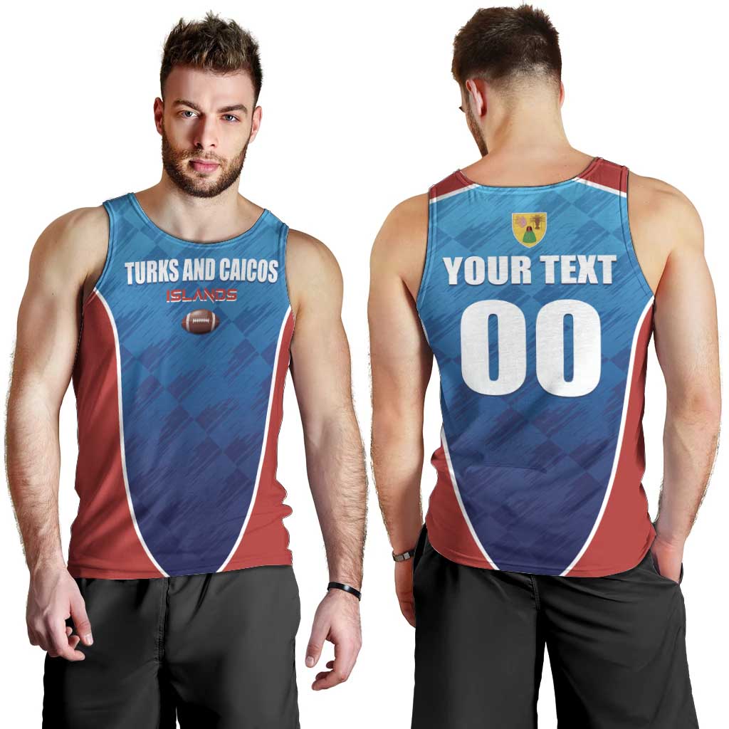 Custom Turks and Caicos Islands Rugby Men Tank Top TCI Team Come On
