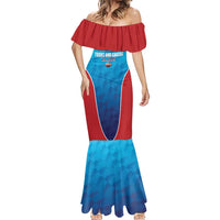 Custom Turks and Caicos Islands Rugby Mermaid Dress TCI Team Come On