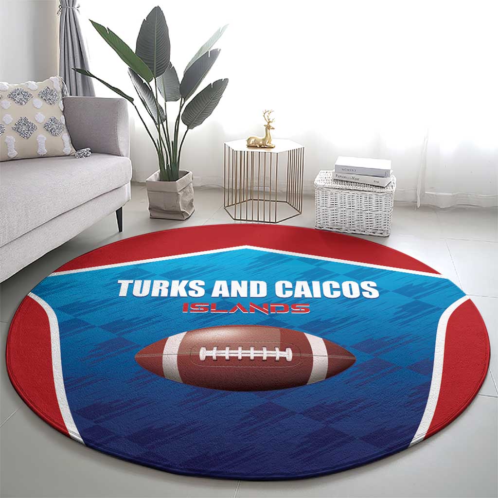 Turks and Caicos Islands Rugby Round Carpet TCI Team Come On