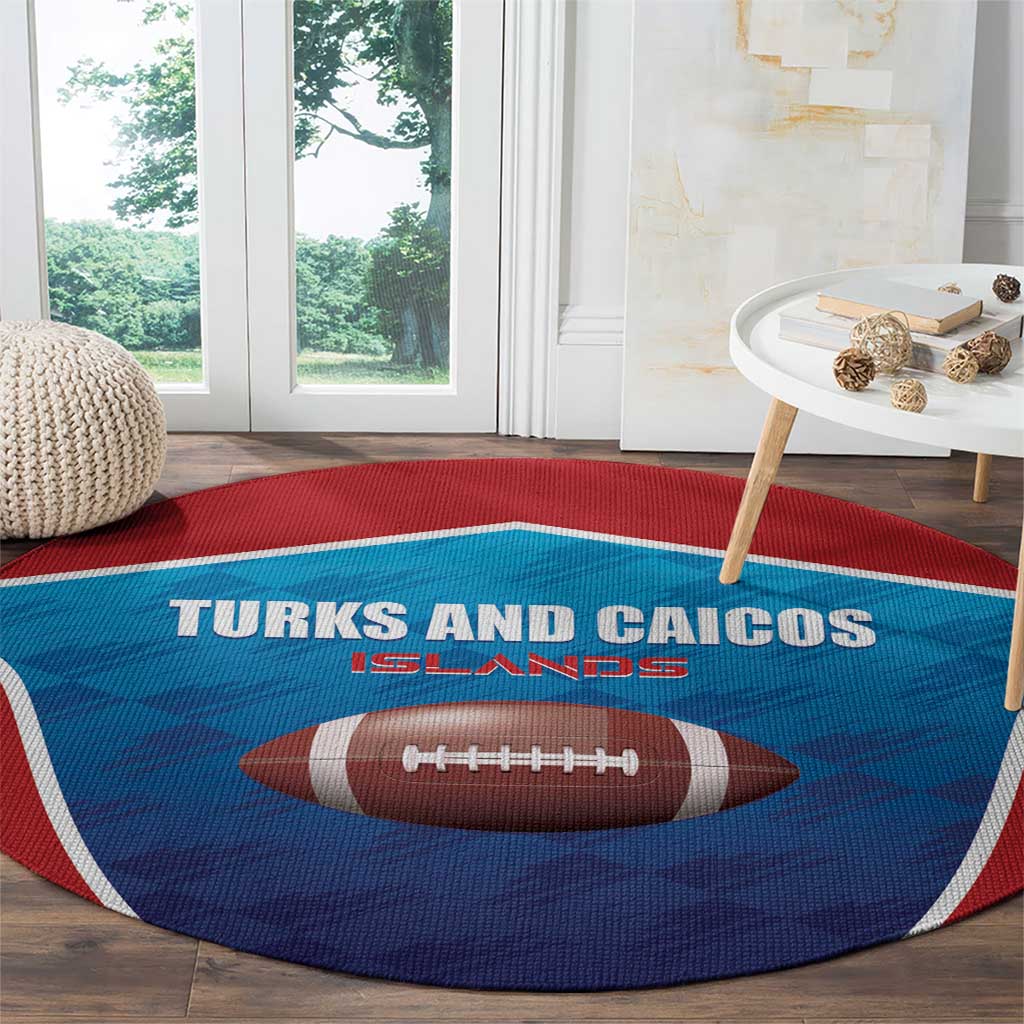 Turks and Caicos Islands Rugby Round Carpet TCI Team Come On