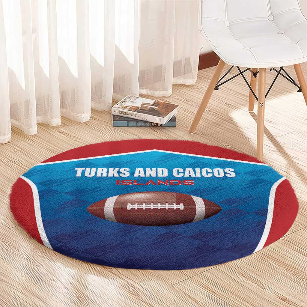 Turks and Caicos Islands Rugby Round Carpet TCI Team Come On