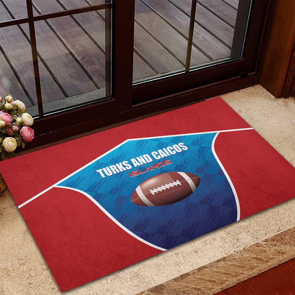 Turks and Caicos Islands Rugby Rubber Doormat TCI Team Come On