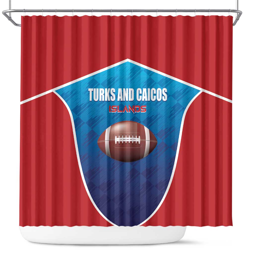 Turks and Caicos Islands Rugby Shower Curtain TCI Team Come On