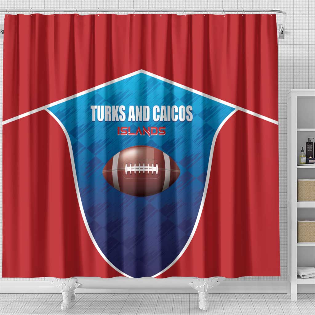 Turks and Caicos Islands Rugby Shower Curtain TCI Team Come On