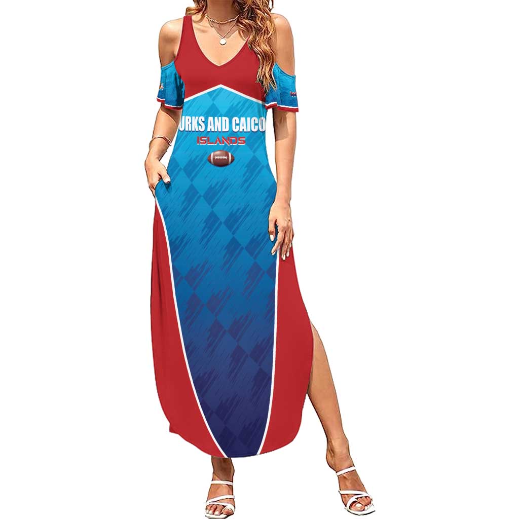 Custom Turks and Caicos Islands Rugby Summer Maxi Dress TCI Team Come On