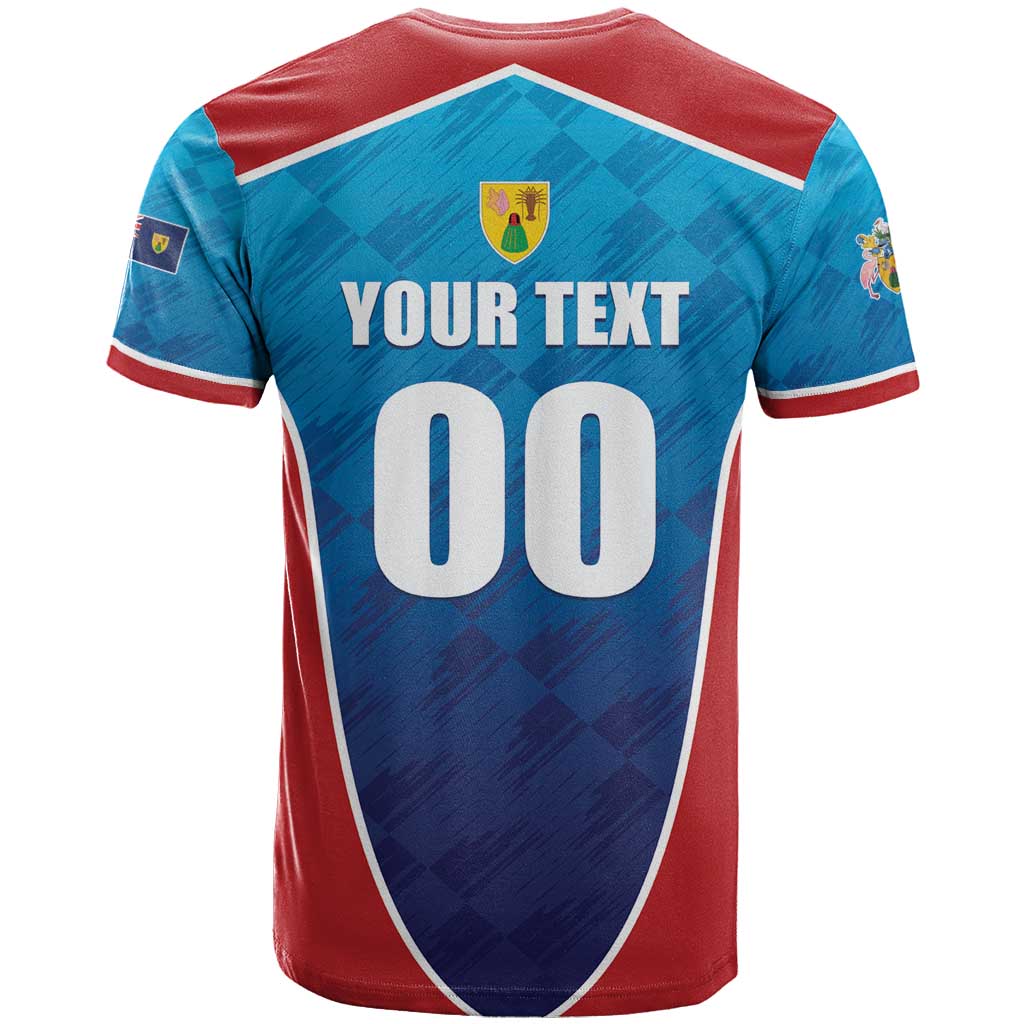 Custom Turks and Caicos Islands Rugby T Shirt TCI Team Come On