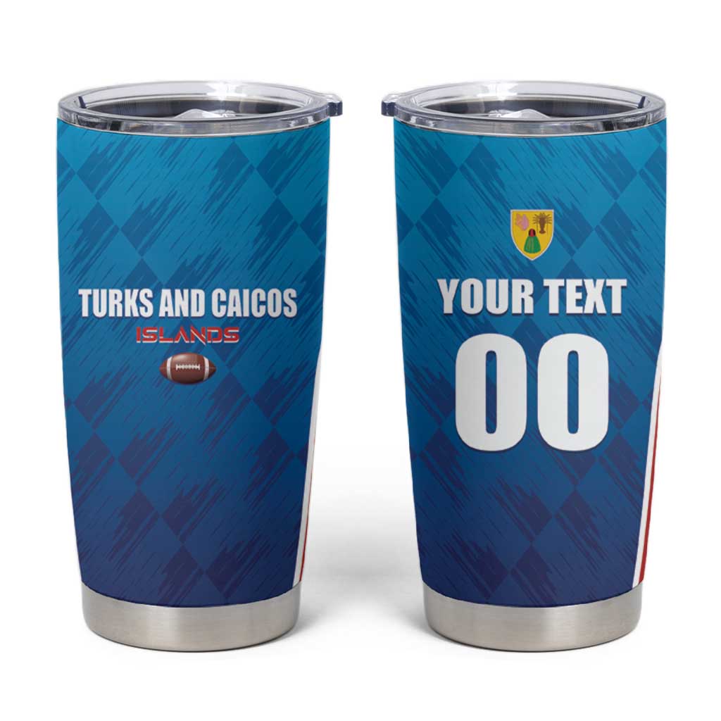 Custom Turks and Caicos Islands Rugby Tumbler Cup TCI Team Come On