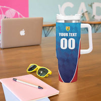 Custom Turks and Caicos Islands Rugby Tumbler With Handle TCI Team Come On