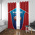 Turks and Caicos Islands Rugby Window Curtain TCI Team Come On