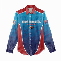 Custom Turks and Caicos Islands Rugby Women Casual Shirt TCI Team Come On