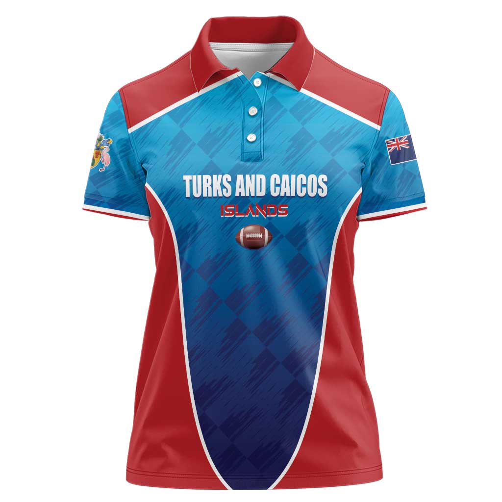 Custom Turks and Caicos Islands Rugby Women Polo Shirt TCI Team Come On