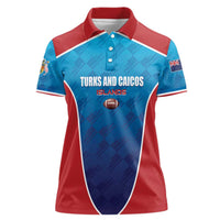 Custom Turks and Caicos Islands Rugby Women Polo Shirt TCI Team Come On