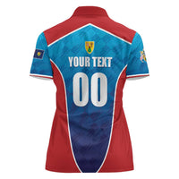 Custom Turks and Caicos Islands Rugby Women Polo Shirt TCI Team Come On