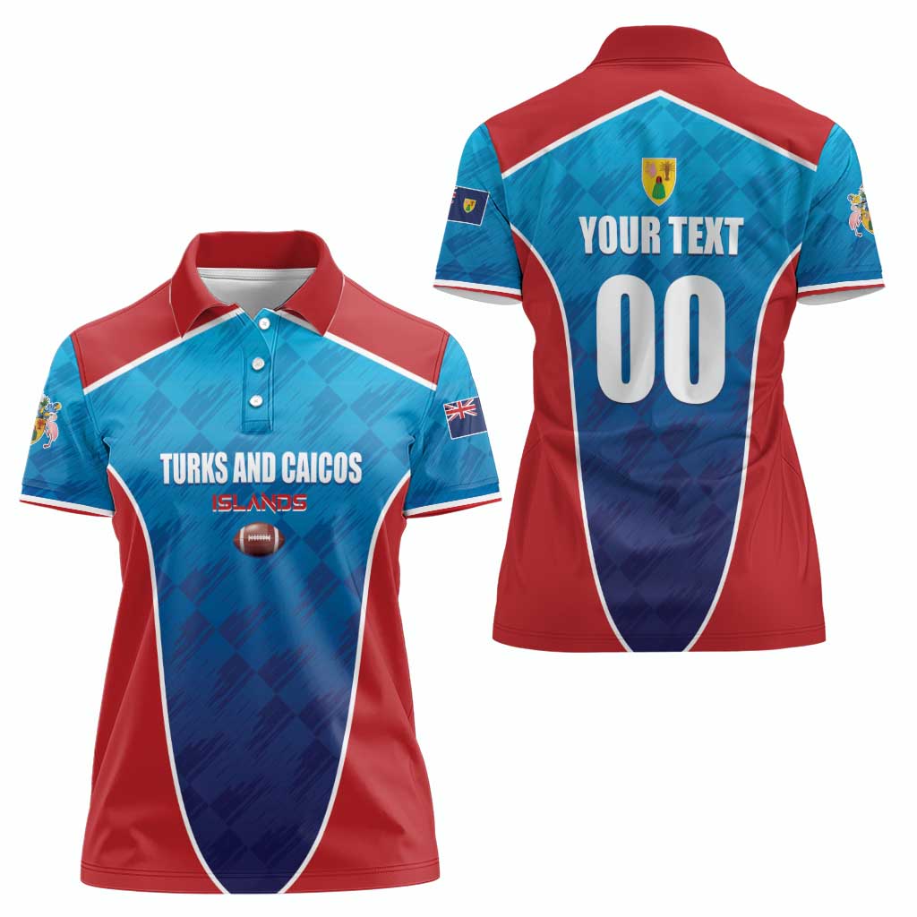 Custom Turks and Caicos Islands Rugby Women Polo Shirt TCI Team Come On
