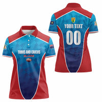 Custom Turks and Caicos Islands Rugby Women Polo Shirt TCI Team Come On