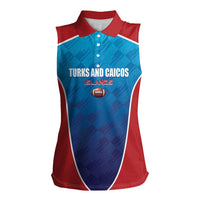 Custom Turks and Caicos Islands Rugby Women Sleeveless Polo Shirt TCI Team Come On