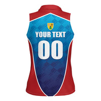 Custom Turks and Caicos Islands Rugby Women Sleeveless Polo Shirt TCI Team Come On