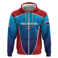 Custom Turks and Caicos Islands Rugby Zip Hoodie TCI Team Come On