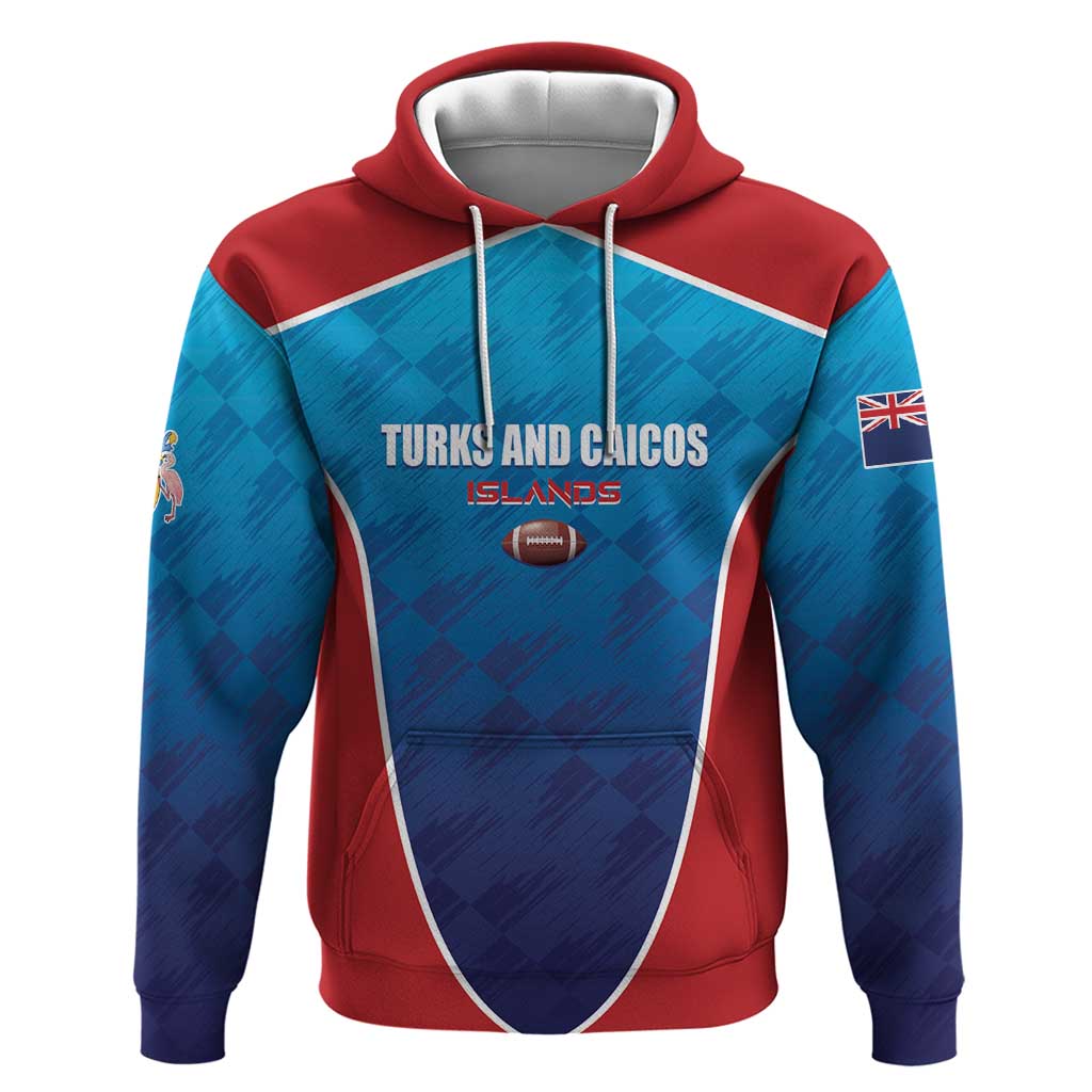 Custom Turks and Caicos Islands Rugby Zip Hoodie TCI Team Come On