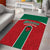 Baseball Mexico Diablos Rojos Area Rug Red Devils Aztec Pattern