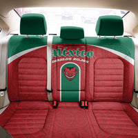 Baseball Mexico Diablos Rojos Back Car Seat Cover Red Devils Aztec Pattern
