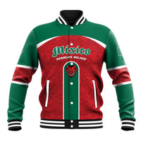 Custom Baseball Mexico Diablos Rojos Baseball Jacket Red Devils Aztec Pattern
