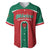 Custom Baseball Mexico Diablos Rojos Baseball Jersey Red Devils Aztec Pattern