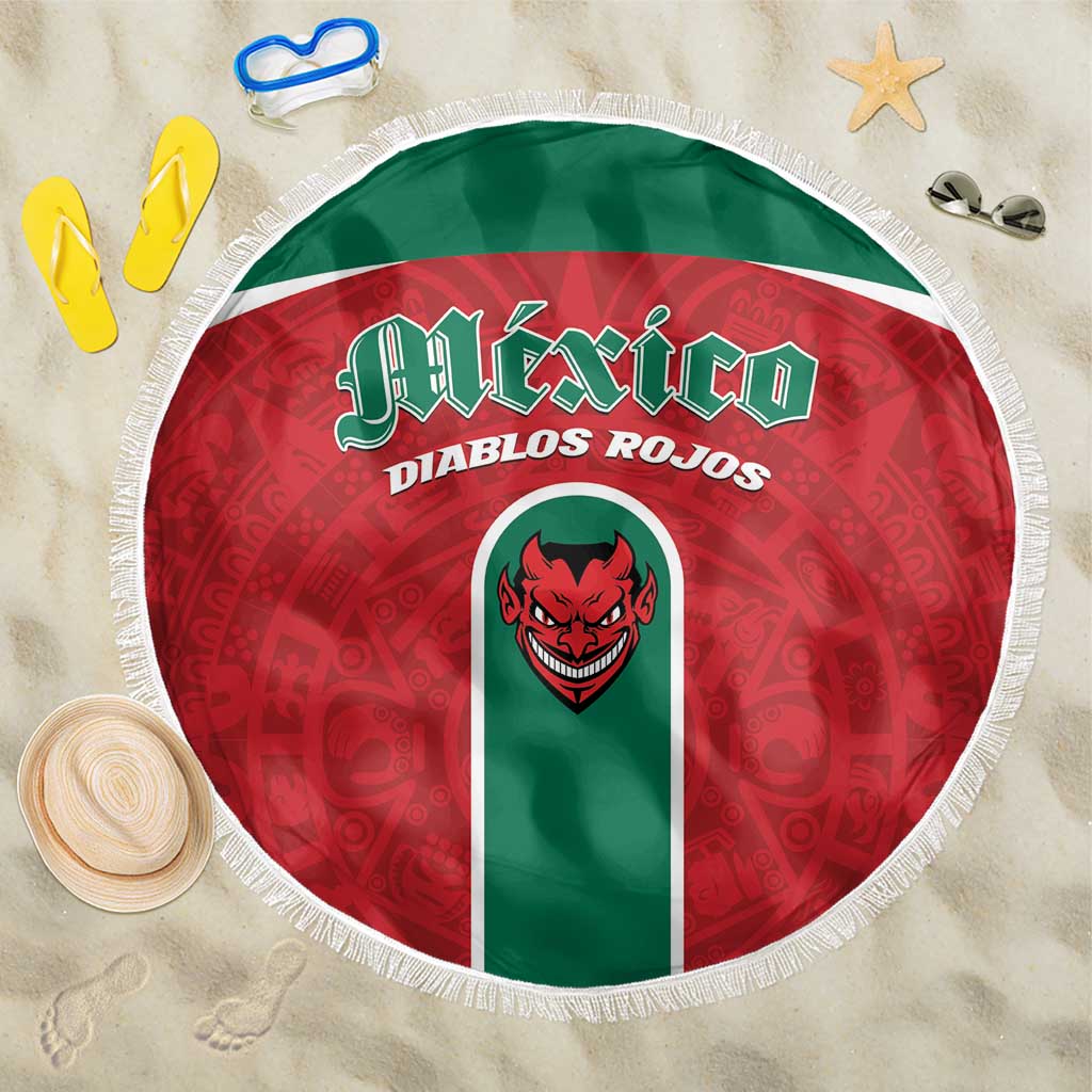 Baseball Mexico Diablos Rojos Beach Blanket Red Devils Aztec Pattern
