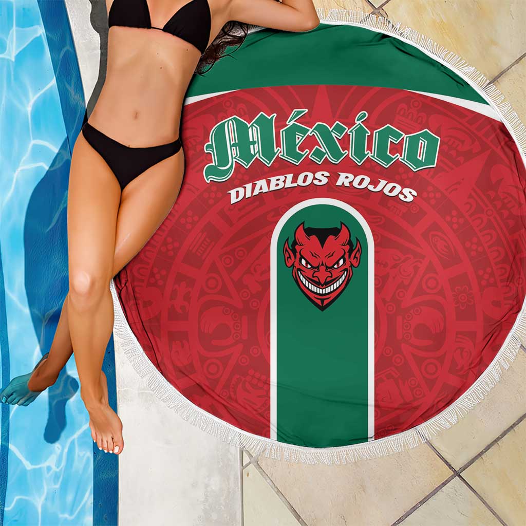 Baseball Mexico Diablos Rojos Beach Blanket Red Devils Aztec Pattern