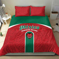 Baseball Mexico Diablos Rojos Bedding Set Red Devils Aztec Pattern