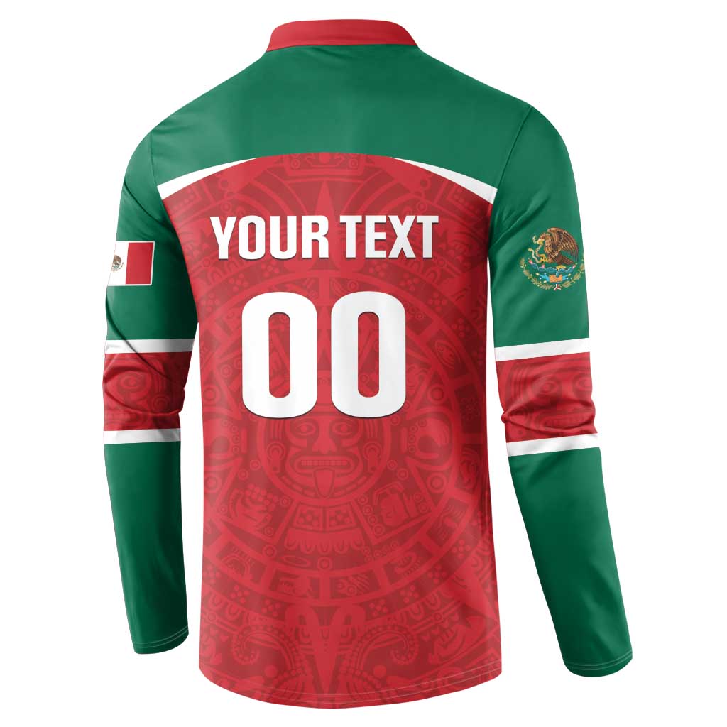 Custom Baseball Mexico Diablos Rojos Button Sweatshirt Red Devils Aztec Pattern