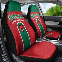 Baseball Mexico Diablos Rojos Car Seat Cover Red Devils Aztec Pattern