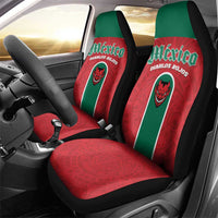 Baseball Mexico Diablos Rojos Car Seat Cover Red Devils Aztec Pattern