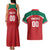Custom Baseball Mexico Diablos Rojos Couples Matching Tank Maxi Dress and Hawaiian Shirt Red Devils Aztec Pattern