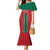 Custom Baseball Mexico Diablos Rojos Family Matching Mermaid Dress and Hawaiian Shirt Red Devils Aztec Pattern