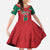 Custom Baseball Mexico Diablos Rojos Family Matching Off Shoulder Maxi Dress and Hawaiian Shirt Red Devils Aztec Pattern