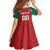 Custom Baseball Mexico Diablos Rojos Family Matching Off Shoulder Maxi Dress and Hawaiian Shirt Red Devils Aztec Pattern