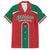 Custom Baseball Mexico Diablos Rojos Family Matching Off Shoulder Maxi Dress and Hawaiian Shirt Red Devils Aztec Pattern