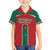 Custom Baseball Mexico Diablos Rojos Family Matching Off Shoulder Maxi Dress and Hawaiian Shirt Red Devils Aztec Pattern