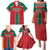 Custom Baseball Mexico Diablos Rojos Family Matching Puletasi and Hawaiian Shirt Red Devils Aztec Pattern