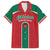 Custom Baseball Mexico Diablos Rojos Family Matching Puletasi and Hawaiian Shirt Red Devils Aztec Pattern