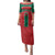 Custom Baseball Mexico Diablos Rojos Family Matching Puletasi and Hawaiian Shirt Red Devils Aztec Pattern