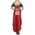 Custom Baseball Mexico Diablos Rojos Family Matching Summer Maxi Dress and Hawaiian Shirt Red Devils Aztec Pattern
