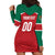 Custom Baseball Mexico Diablos Rojos Hoodie Dress Red Devils Aztec Pattern