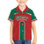 Custom Baseball Mexico Diablos Rojos Kid Hawaiian Shirt Red Devils Aztec Pattern