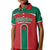 Custom Baseball Mexico Diablos Rojos Kid Polo Shirt Red Devils Aztec Pattern