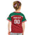 Custom Baseball Mexico Diablos Rojos Kid T Shirt Red Devils Aztec Pattern