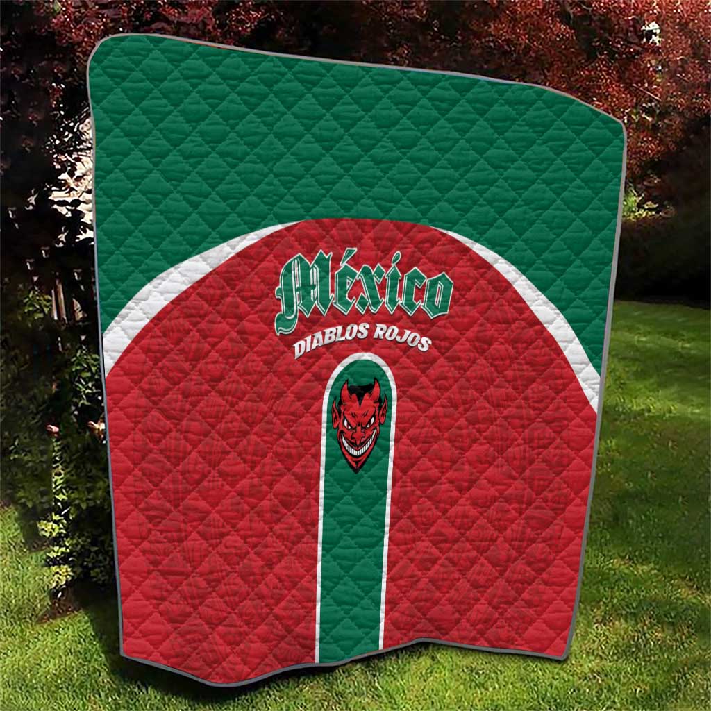 Baseball Mexico Diablos Rojos Quilt Red Devils Aztec Pattern