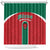 Baseball Mexico Diablos Rojos Shower Curtain Red Devils Aztec Pattern